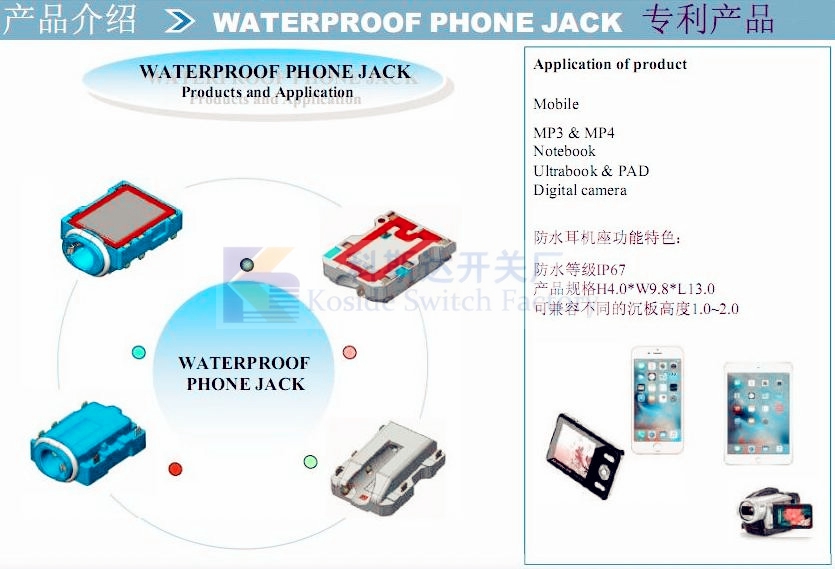 Waterproof PhoneJack、IP...